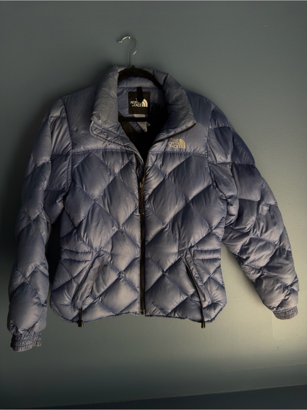 The North Face Women's Light Blue Quilted Puffer Jacket